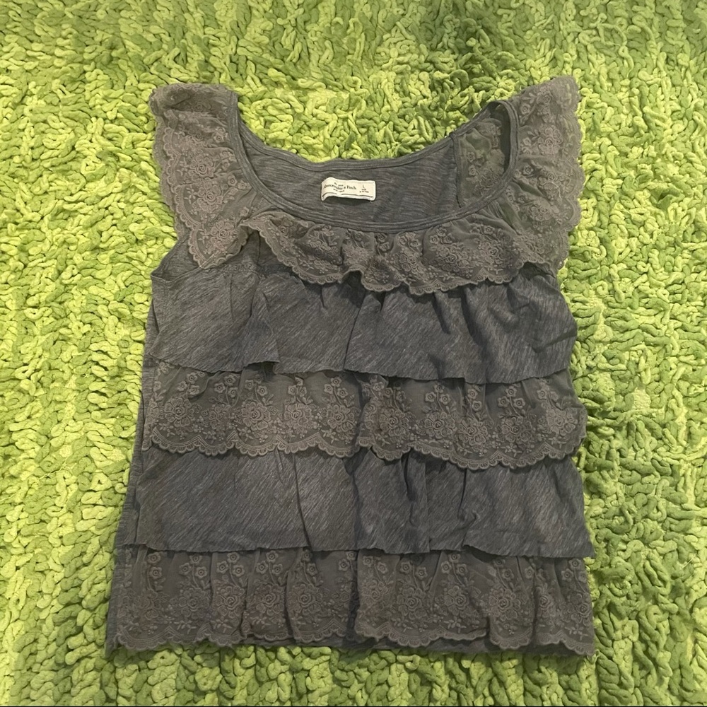 Ruffled Abercrombie & Fitch top